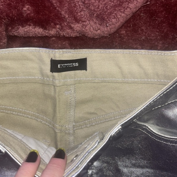 Express silver leather pants - Picture 4 of 9
